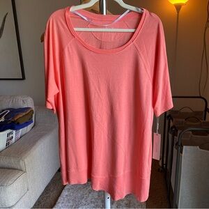 NWT Calvin Klein Performance Tee Coral Pink $49 XL